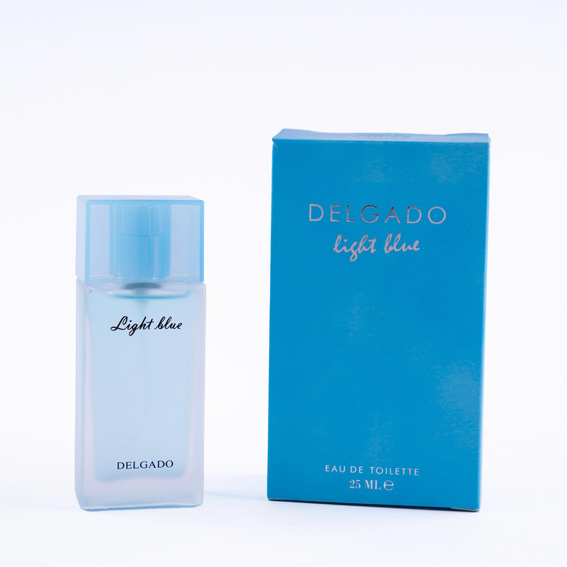 عطر جیبی زنانه دلگادو مدل لایت بلو با رایحه خنک حجم 25 میلی لیتر