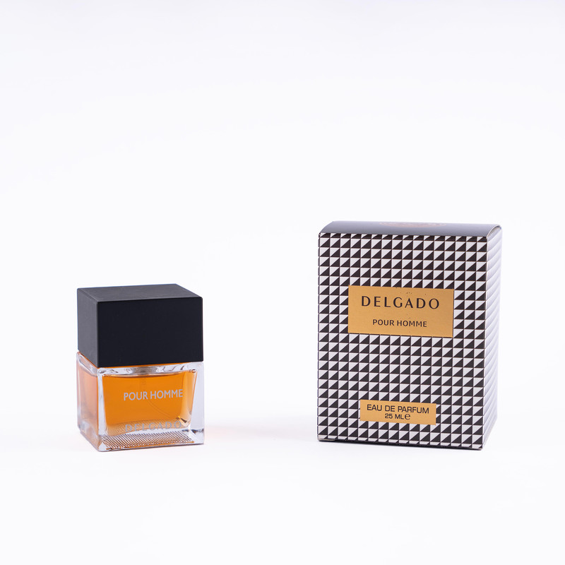 عطر جیبی دلگادو مدل شطرنجی با رایحه گرم حجم 25 میلی لیتر