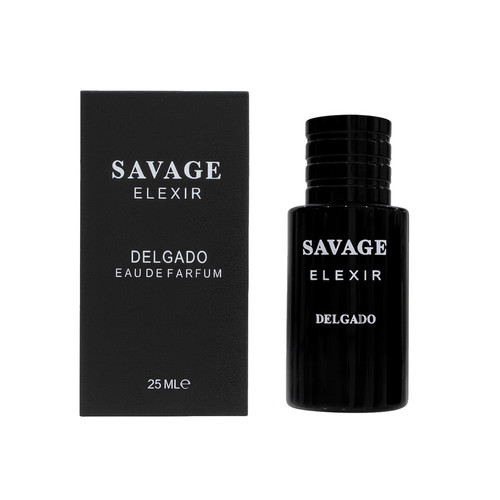 عطر جیبی مردانه دلگادو مدل ساواج الکسیر با رایحه تلخ حجم 25 میلیلیتر