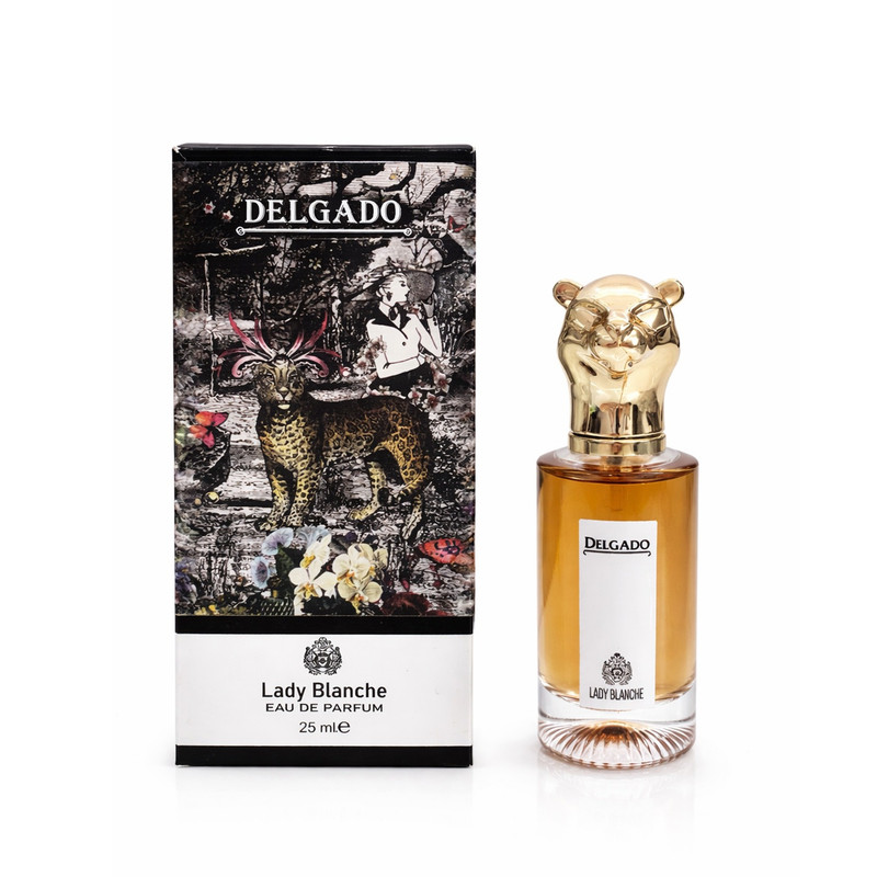 عطر جیبی زنانه دلگادو مدل لیدی بلانچ با رایحه گرم حجم 25 میلیلیتر
