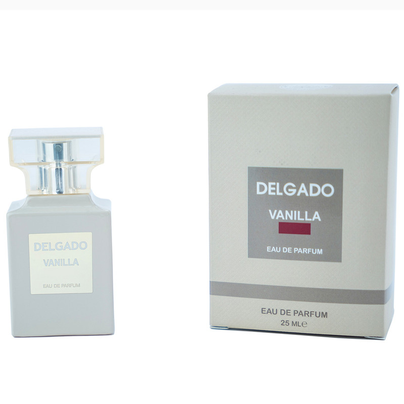 عطر جیبی زنانه دلگادو مدل وانیلا اس با رایحه گرم حجم 25 میلیلیتر