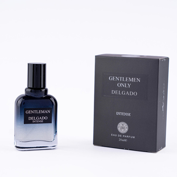 عطر جیبی مردانه دلگادو مدل جنتلمن اینتنس با رایحه معتدل حجم 25 میلی لیتر