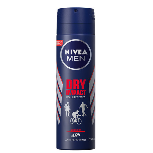 اسپری مردانه نیوآ مدل Dry Impact real life tested حجم 150 میلی لیتر