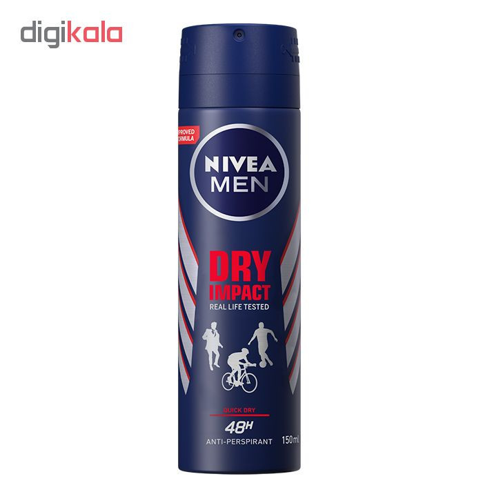 اسپری مردانه نیوآ مدل Dry Impact real life tested حجم 150 میلی لیتر