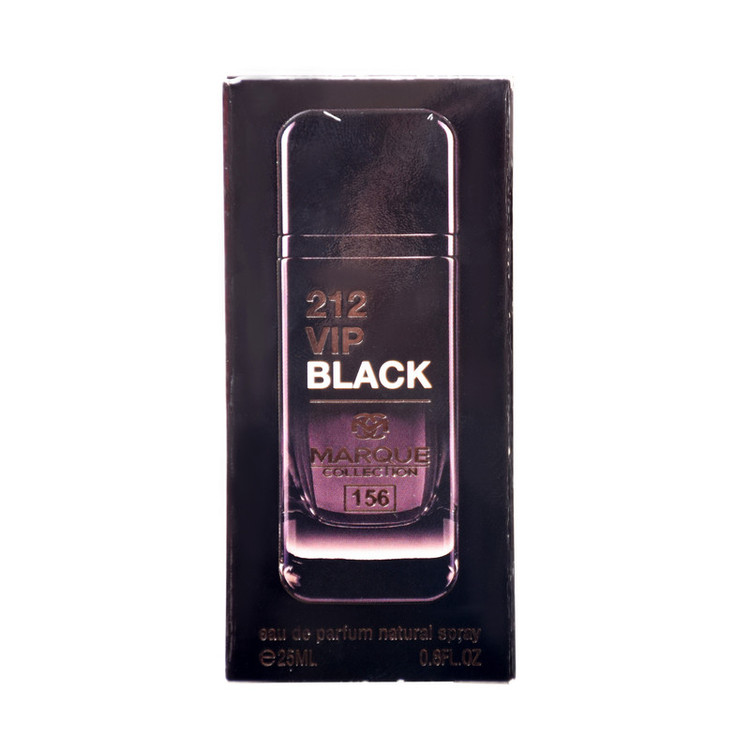 عطر جیبی مردانه مارکویی کالکشن مدل Carolina Herrera 212 VIP Black حجم 25 میلی لیتر