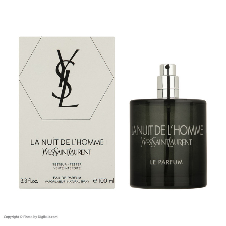 تستر ادو پرفیوم مردانه ایو سن لوران مدل La nuit de L homme حجم 100 میلی لیتر