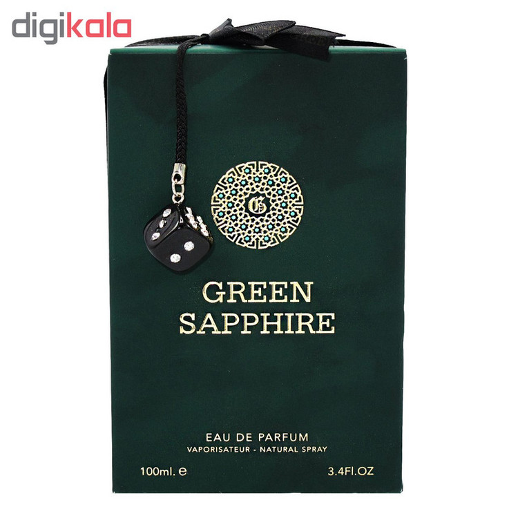 ادو پرفیوم مردانه فراگرنس ورد مدل GREEN SAPPHIRE حجم 100 میلی لیتر