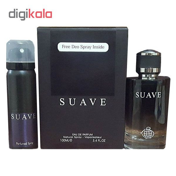 ادو پرفیوم مردانه فراگرنس ورد مدل Suave حجم 100 میلی لیتر به همراه اسپری فراگرنس مدل Suave حجم 75 میلی لیتر