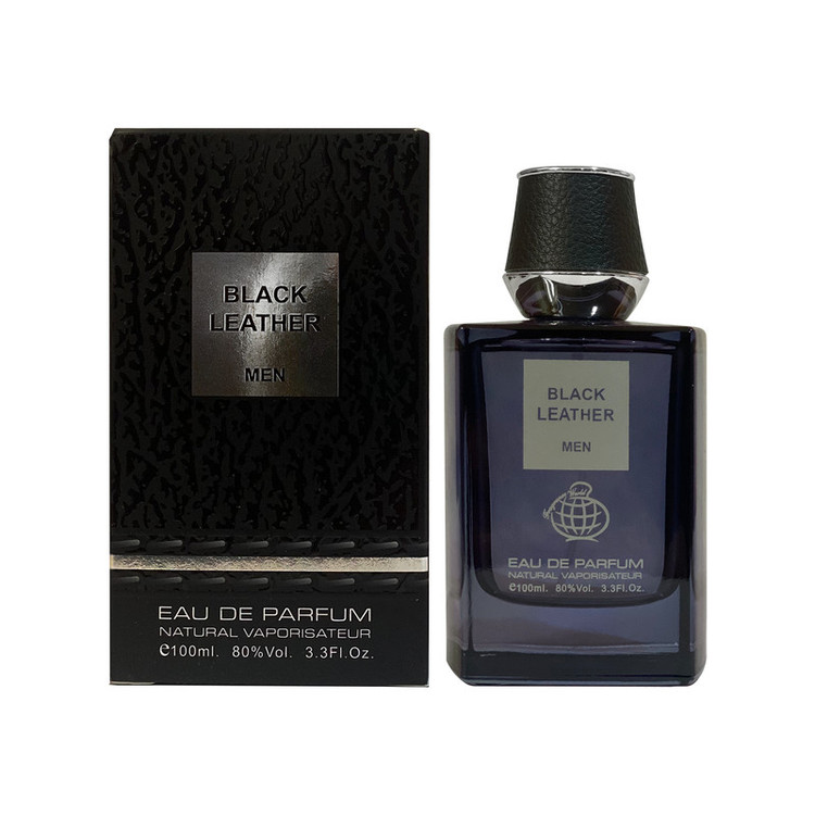 ادو پرفیوم مردانه فراگرنس ورد مدل BLACK LEATHER MEN حجم 100 میلی لیتر