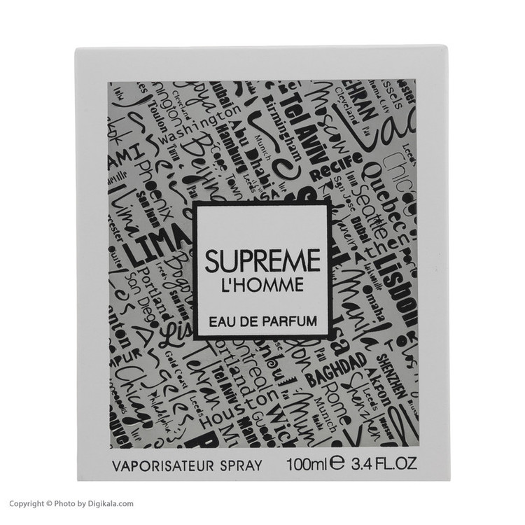 ادو پرفيوم مردانه فراگرنس ورد مدل Supreme حجم 100 میلی لیتر