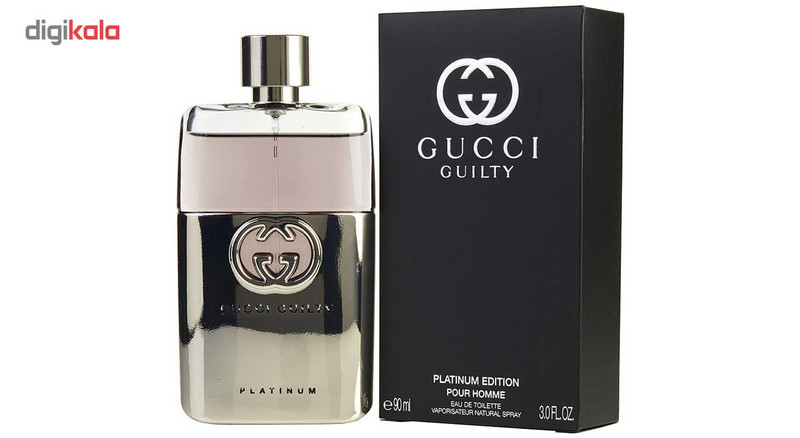 ادو تویلت مردانه گوچی مدل Guilty Platinum حجم 90 میلی لیتر