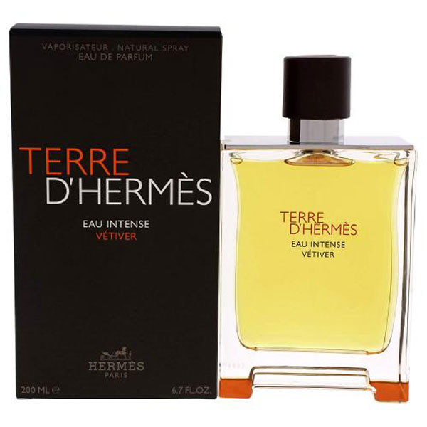 پرفیوم مردانه هرمس مدل Terre Hermes Eau Intense Vetiver حجم 200 میلی لیتر