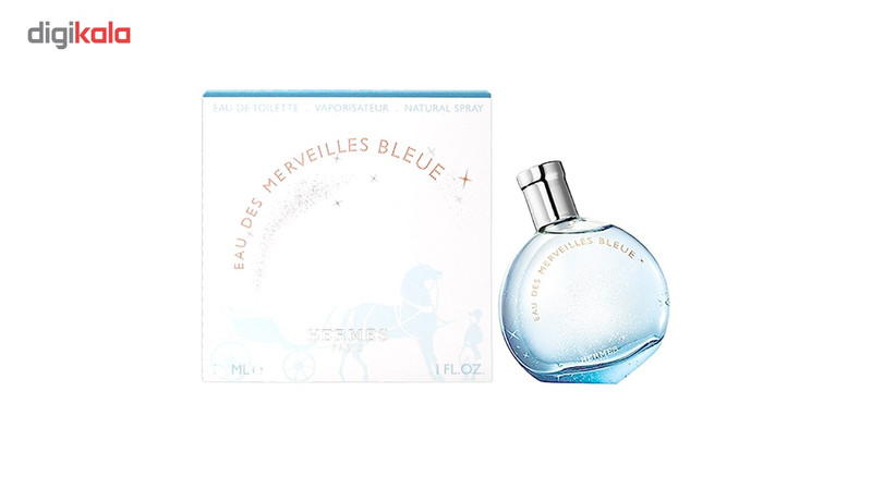 ادو تویلت زنانه هرمس مدل Eau des Merveilles Bleue حجم 50 میلی لیتر