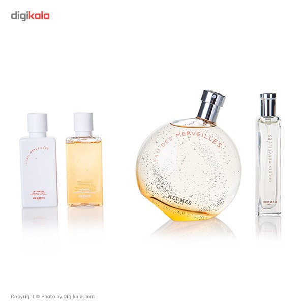 ست ادو تویلت مردانه و زنانه هرمس مدل Eau Des Merveilles حجم 100 میلی لیتر