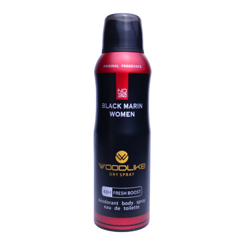 اسپری خوشبو کننده بدن وودلایک مدل BLACK MARIN حجم 200 میلی لیتر