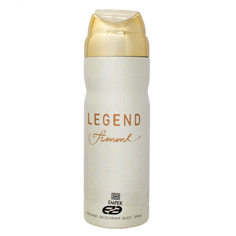 اسپری بدن زنانه امپر مدل legend حجم 200 میلی لیتر