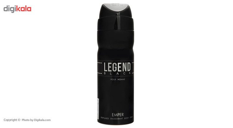 اسپری مردانه امپر مدل Legend Black حجم 200 میلی لیتر