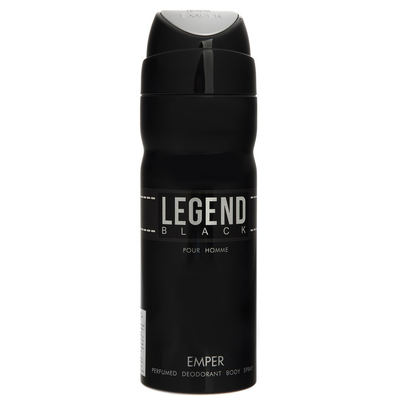 اسپری مردانه امپر مدل Legend Black حجم 200 میلی لیتر