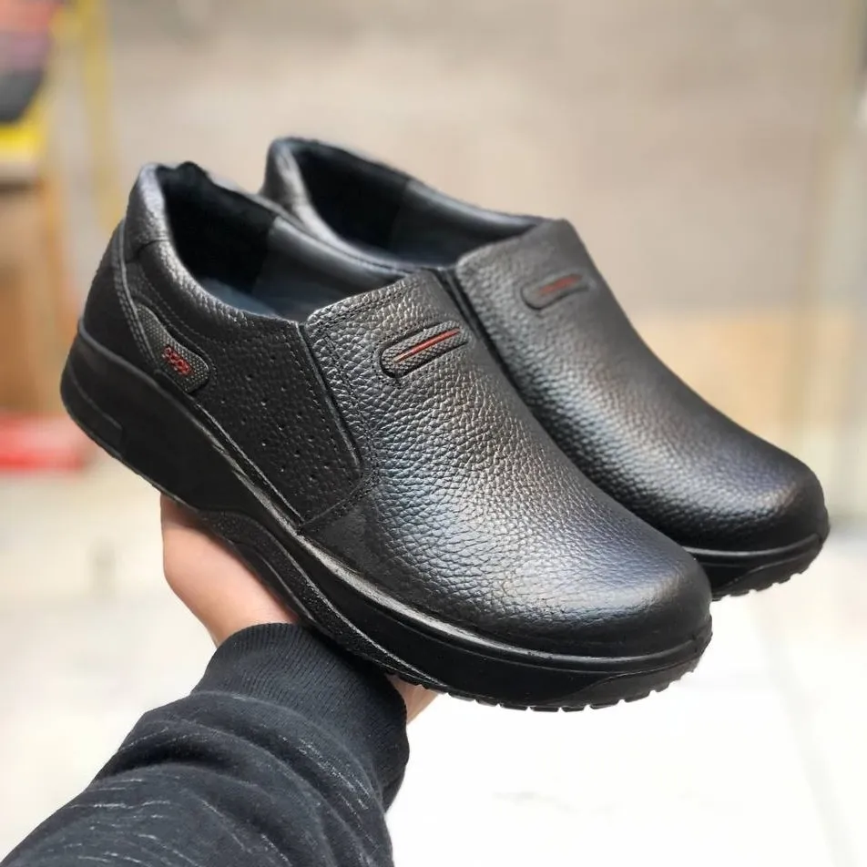 کفش چرم طبی مردانه مدل جانسون مشکی سایز 40 تا 44