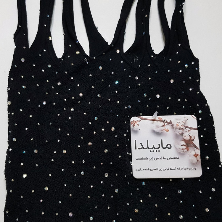 لباس خواب زنانه ماییلدا مدل نگین دار فانتزی کد 4860-7177