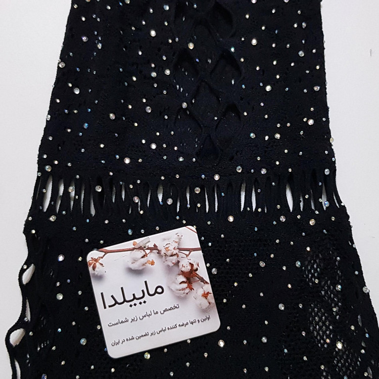 لباس خواب زنانه ماییلدا مدل نگین دار کد 4860-7203
