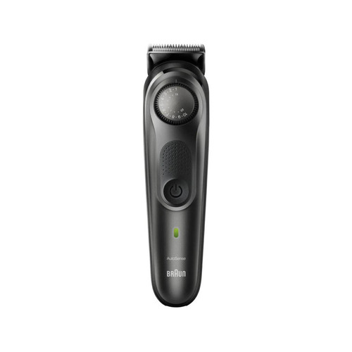ماشین اصلاح صورت و بدن شارژی براون مدل BT7350 ضدآب با فناوری AutoSense، تیغههای خودتیزشونده استیل ضدزنگ، باتری لیتیومیون با 100 دقیقه کارکرد، شارژ سریع و تنظیم اصلاح با 39 شماره نیممیلیمتری