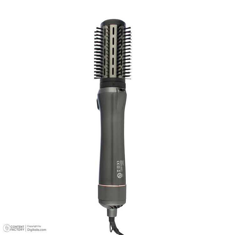 سشوار برسدار چرخشی 240 وات پرنسلی مدل PR312AT، موتور DC، وزن 1430 گرم، دارای سری شانهدار، سری برسدار گرد پهن، سری چرخشی، کیف نگهدارنده، سری دندانهدار با ویژگی فرکنندگی، صافکنندگی، حجمدهندگی