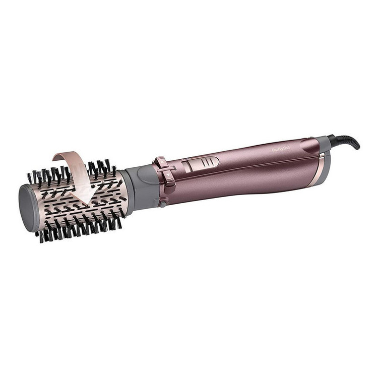 سشوار برسدار چرخشی 1000 وات بابیلیس مدل AS960E، موتور DC، وزن 530 گرم، المنت سرامیک، دارای سری چرخشی با ویژگی فرکنندگی، صافکنندگی، حجمدهندگی، با قابلیت باد سرد
