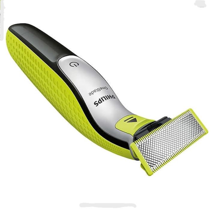 ماشین اصلاح موی صورت و بدن شارژی فیلیپس مدل QP2834/60 با فناوری OneBlade، ضد آب، تیغه استیل ضد زنگ، خط زن و حجم زن، همراه با 2 تیغه یدک، شارژ 240 دقیقه و زمان استفاده 60 دقیقه