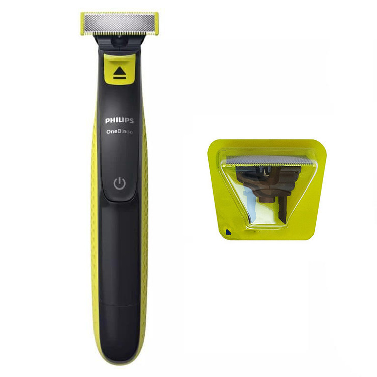 ماشین اصلاح موی صورت و بدن فیلیپس مدل OneBlade QP2724 با تیغه کربن استیل، قابلیت استفاده خشک و مرطوب، شارژ با کابل USB و اصلاح دقیق تا 0.2 میلیمتر