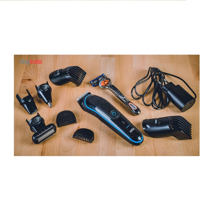 ست ماشین اصلاح موی صورت و بدن شارژی براون مدل MGK 5280، اصلاح به صورت خط زن و صفر زن، منبع انرژی با برق، تکنولوژی اصلاح به صورت برش مستقیم، مدت زمان شارژ 100 دقیقه و مدت زمان استفاده پس از شارژ 100 دقیقه، سری قابل شستوشو، به همراه برس تمیزکننده