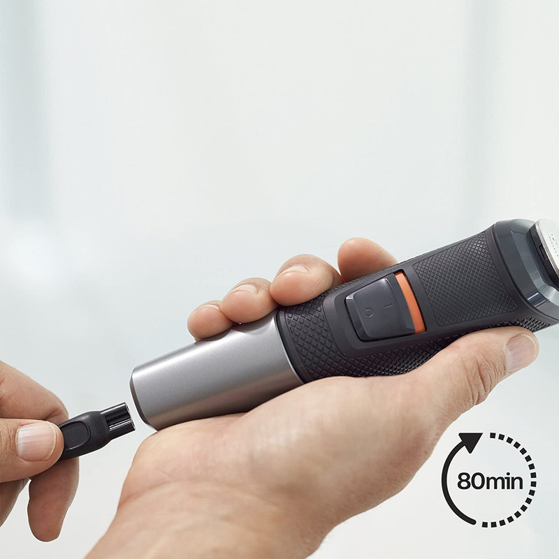 ست ماشین اصلاح موی صورت فیلیپس مدل MG5730 به همراه موزن بینی مدل NT3160