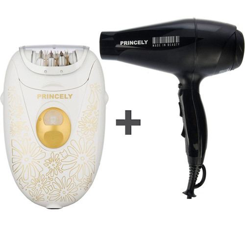 سشوار حرفه ای پرنسلی مدل PR243 و اپیلاتور مدل PR508