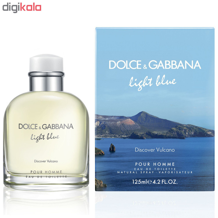 ادو تویلت مردانه دولچه اند گابانا مدل Light Blue Discover Vulcano حجم 125ml
