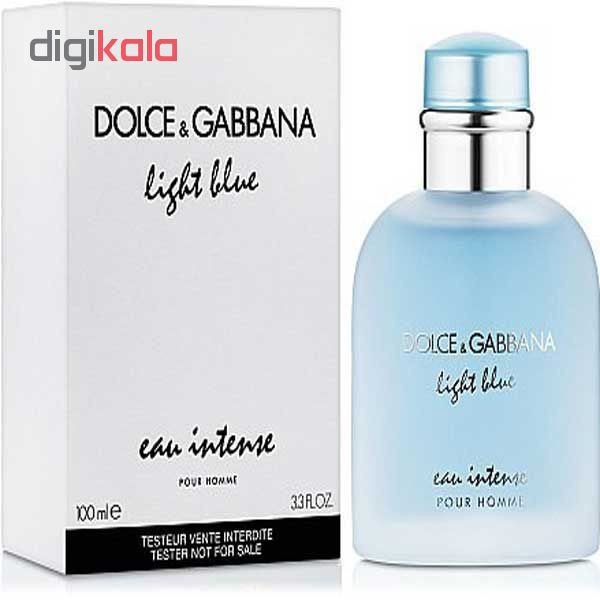 تستر ادو پرفیوم مردانه دولچه اند گابانا مدل Light Blue Eau Intense Pour Homme