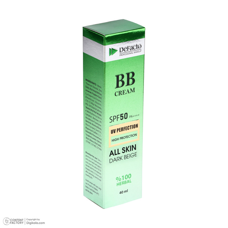 کرم پودر BB مایع SPF 50 دیفکتو مدل professional شماره 2 مناسب برای انواع پوست حجم 40 میلیلیتر