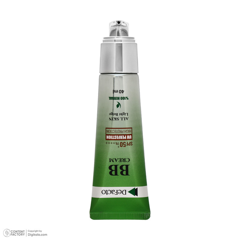 کرم پودر BB مایع SPF 50 دیفکتو مدل professional شماره 1 مناسب برای انواع پوست حجم 40 میلیلیتر