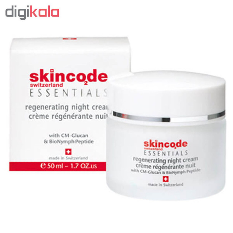 کرم ترمیم کننده شب اسکین کد مدل Regenerating night حجم 50 میلی لیتر