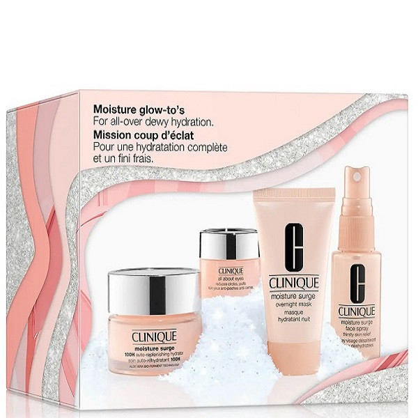 مجموعه مراقبت از پوست کلینیک مدل Moisture Surge Glow بسته 4 عددی