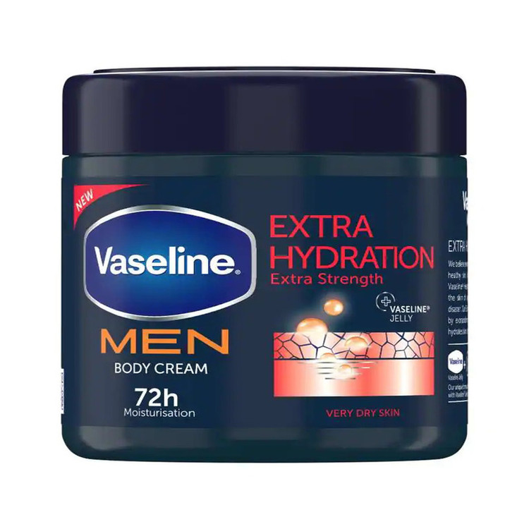 کرم مرطوب کننده وازلین مدل Extra Hydration حجم 250 میلی لیتر