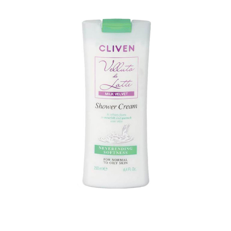 کرم شستشو بدن کلیون مدل MILK VELVET حجم 250 میلی لیتر