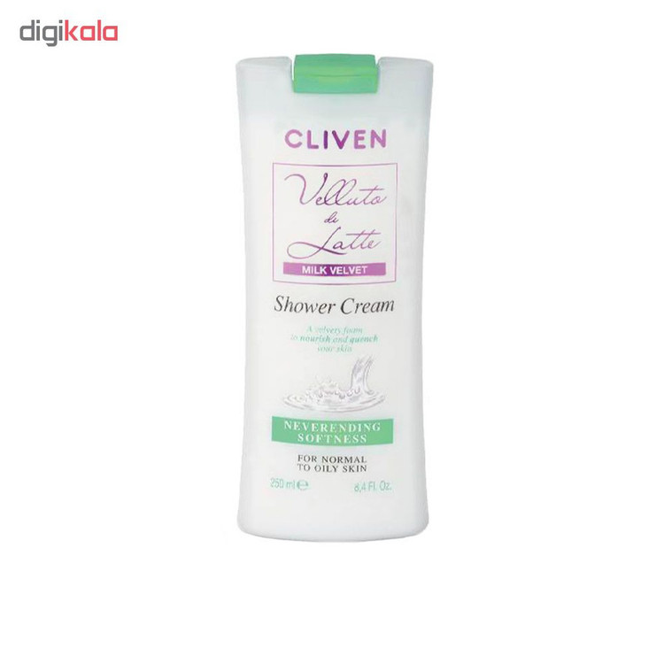 کرم شستشو بدن کلیون مدل MILK VELVET حجم 250 میلی لیتر