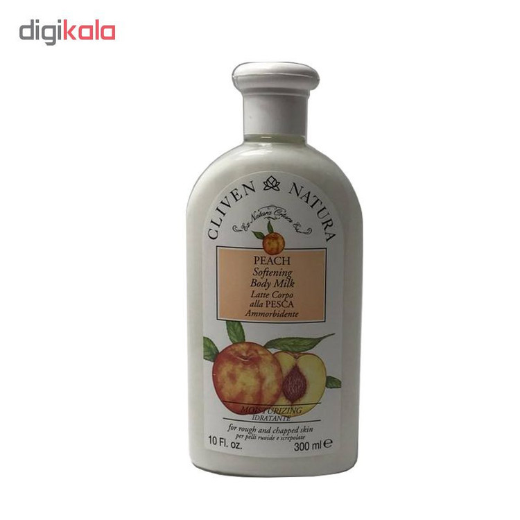 لوسیون بدن کلیون مدل Peach Body Milk حجم 300 میلی لیتر