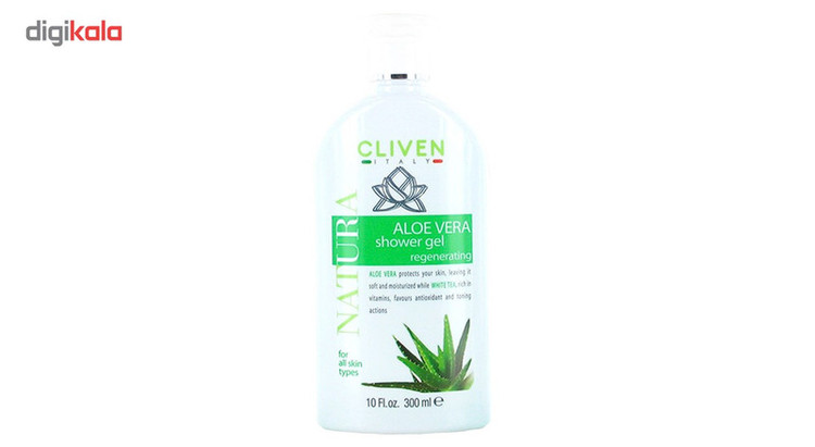 ژل شستشوی بدن کلیون مدل Aloe Vera Shower Gel حجم 300 میلی لیتر