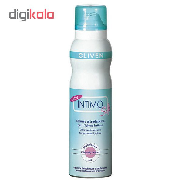 موس بهداشتی بانوان کلیون مدل intimo soft حجم ۱۵۰ میلی لیتر