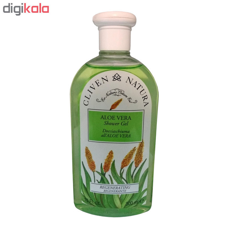 ژل شستشو بدن کلیون مدل Aloe Vera حجم 300 میلی لیتر