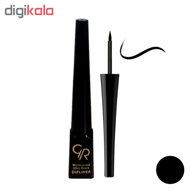 خط چشم گلدن رز سری Dipliner مدل Waterproof Ultra Black
