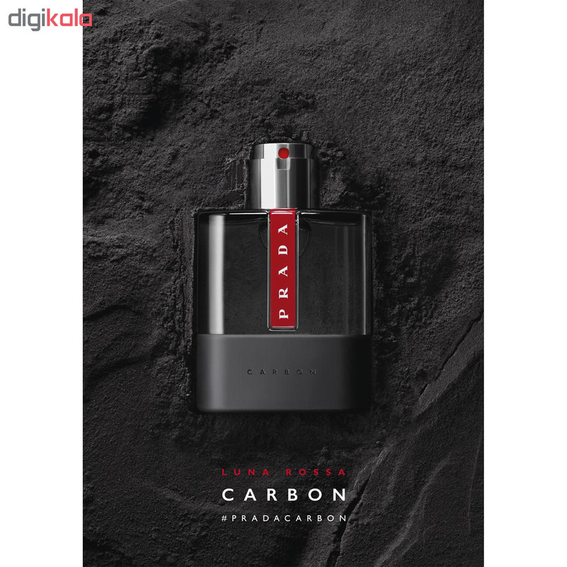 ادو تویلت مردانه پرادا مدل Luna Rossa Carbon حجم 50 میلی لیتر