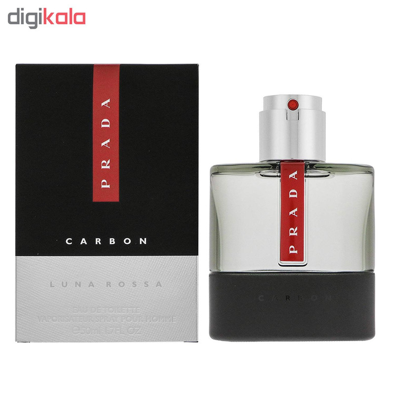 ادو تویلت مردانه پرادا مدل Luna Rossa Carbon حجم 50 میلی لیتر