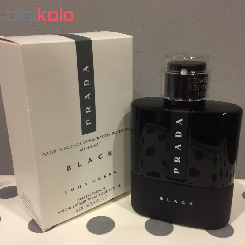 تستر ادو پرفیوم مردانه پرادا مدل Luna Rossa Black حجم 100 میلی لیتر
